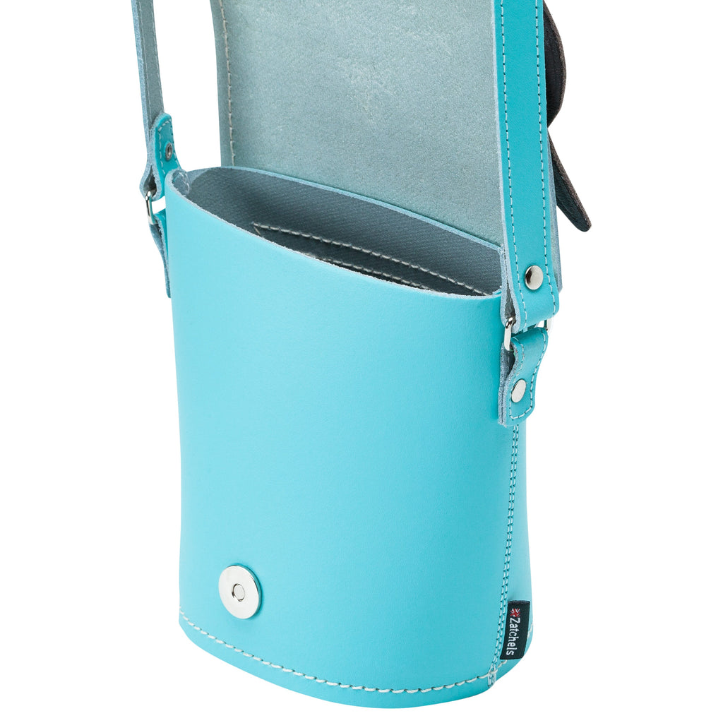 Zatchels Farley Owl leather bag open view
