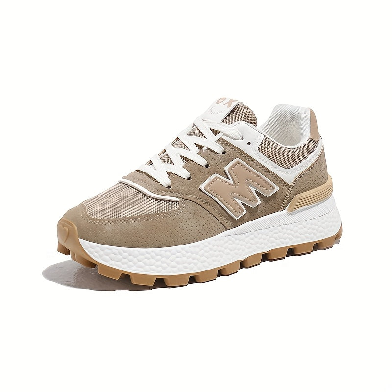 Womens Breathable Mesh Lightweight Low Top Lace Up Trainers