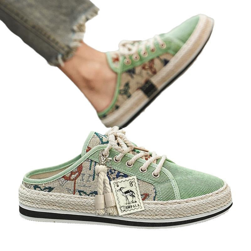 Mens Breathable Lightweight Round Toe Trainers