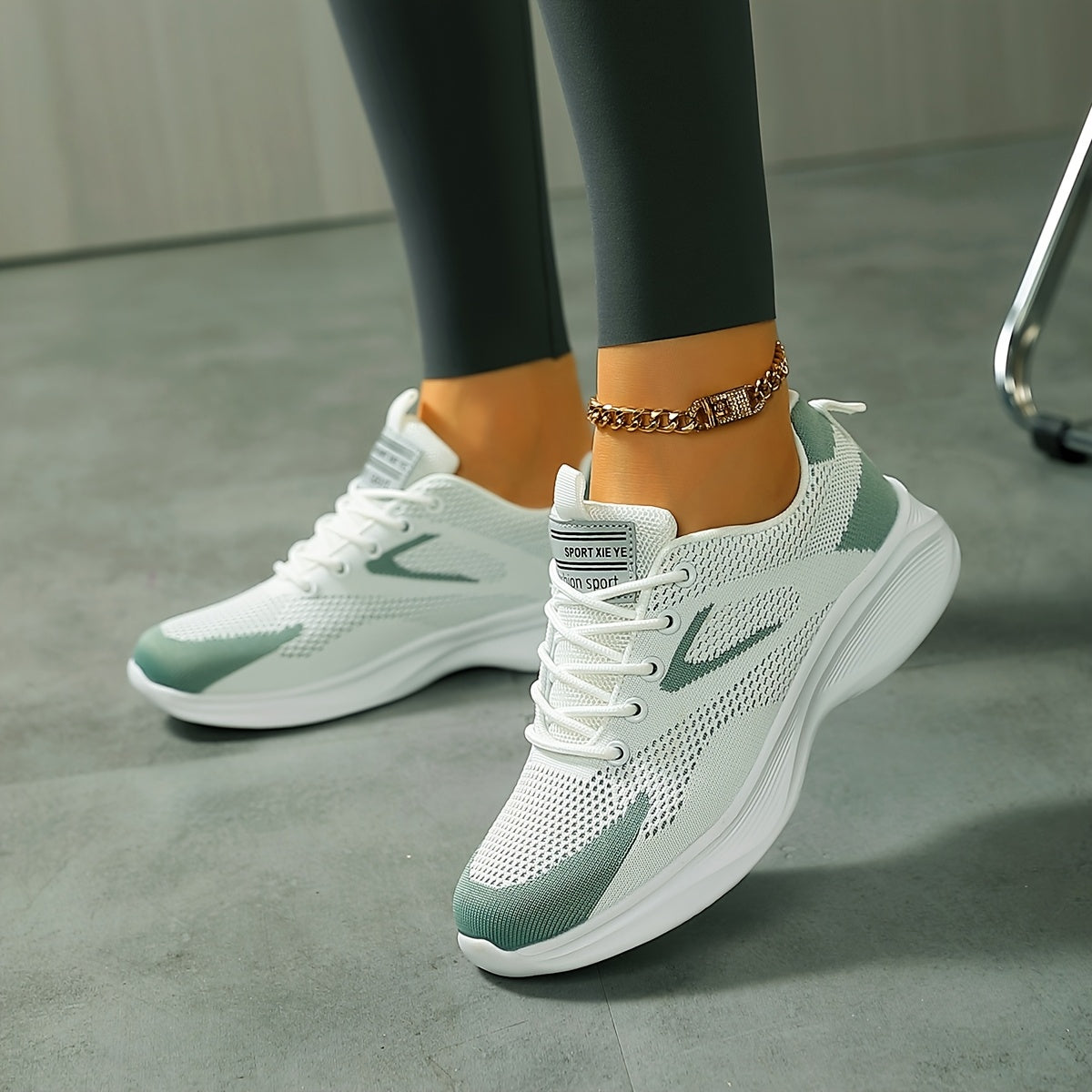 Womens Breathable Lightweight Low Top Lace Up Trainers