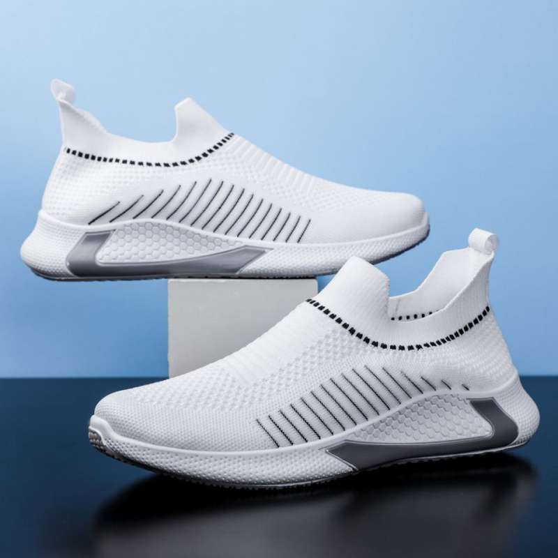 Mens Breathable Mesh Round Toe Trainers