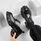 Mens EVA Height Increasing Platform Lace Up Lace Up Shoes