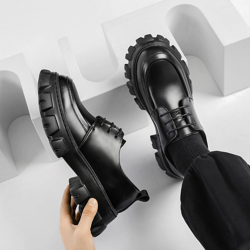 Mens EVA Height Increasing Platform Lace Up Lace Up Shoes