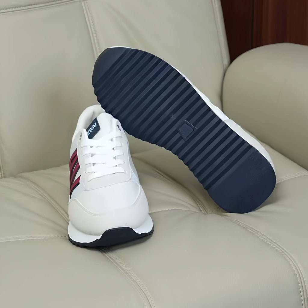 Mens Breathable Low Top Lace Up Round Toe Running Trainers