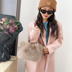Womens Faux Fur Style Tote Bag