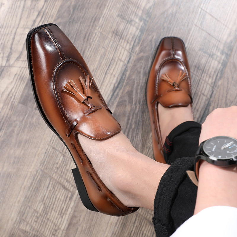 Mens Leather Breathable Shoes
