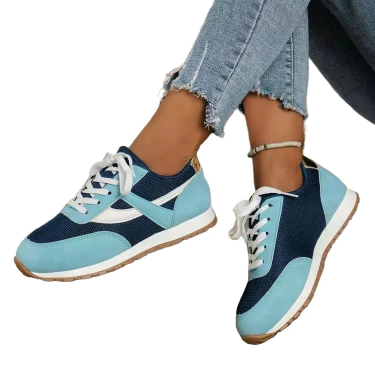 Breathable Mesh Lightweight Round Toe Trainers