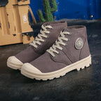 Canvas Wedge Heel Trainers