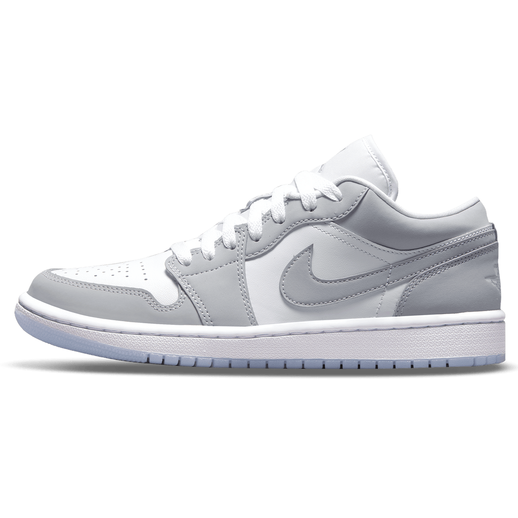 Air Jordan 1 Low Womens White Wolf Grey trainers main side profile