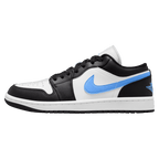 Air Jordan 1 Low Black University Blue Womens Trainers