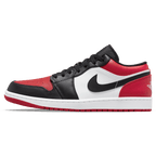 Air Jordan 1 Low Bred Toe trainers main side profile