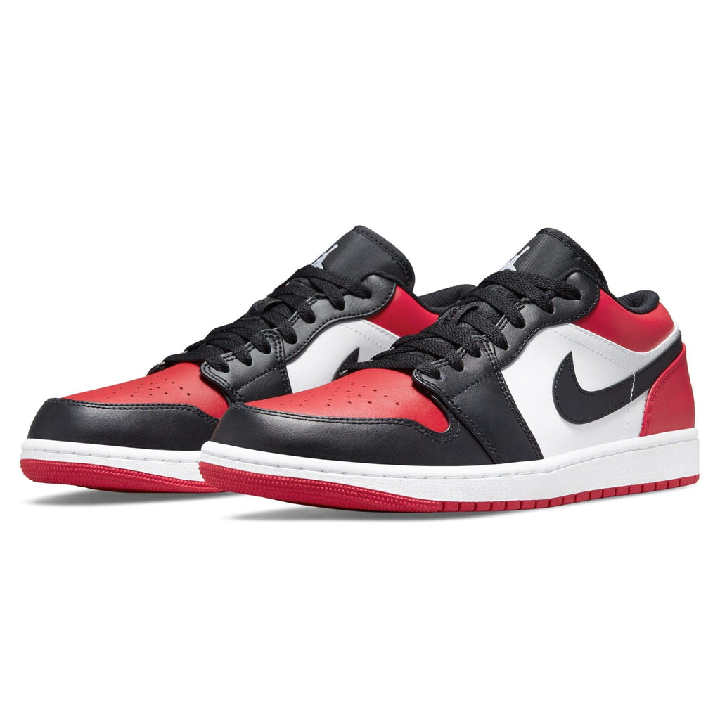Air Jordan 1 Low Bred Toe trainers alternate side view