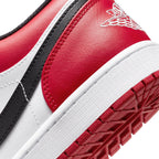 Air Jordan 1 Low Bred Toe trainers close detail view