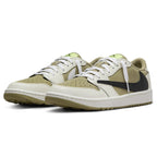 Air Jordan 1 Retro Low Golf Travis Scott Neutral Olive Trainers