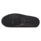 Air Jordan 1 Mid Black Fire Red Trainers