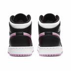 Air Jordan 1 Mid GS White Light Arctic Pink trainers heel view