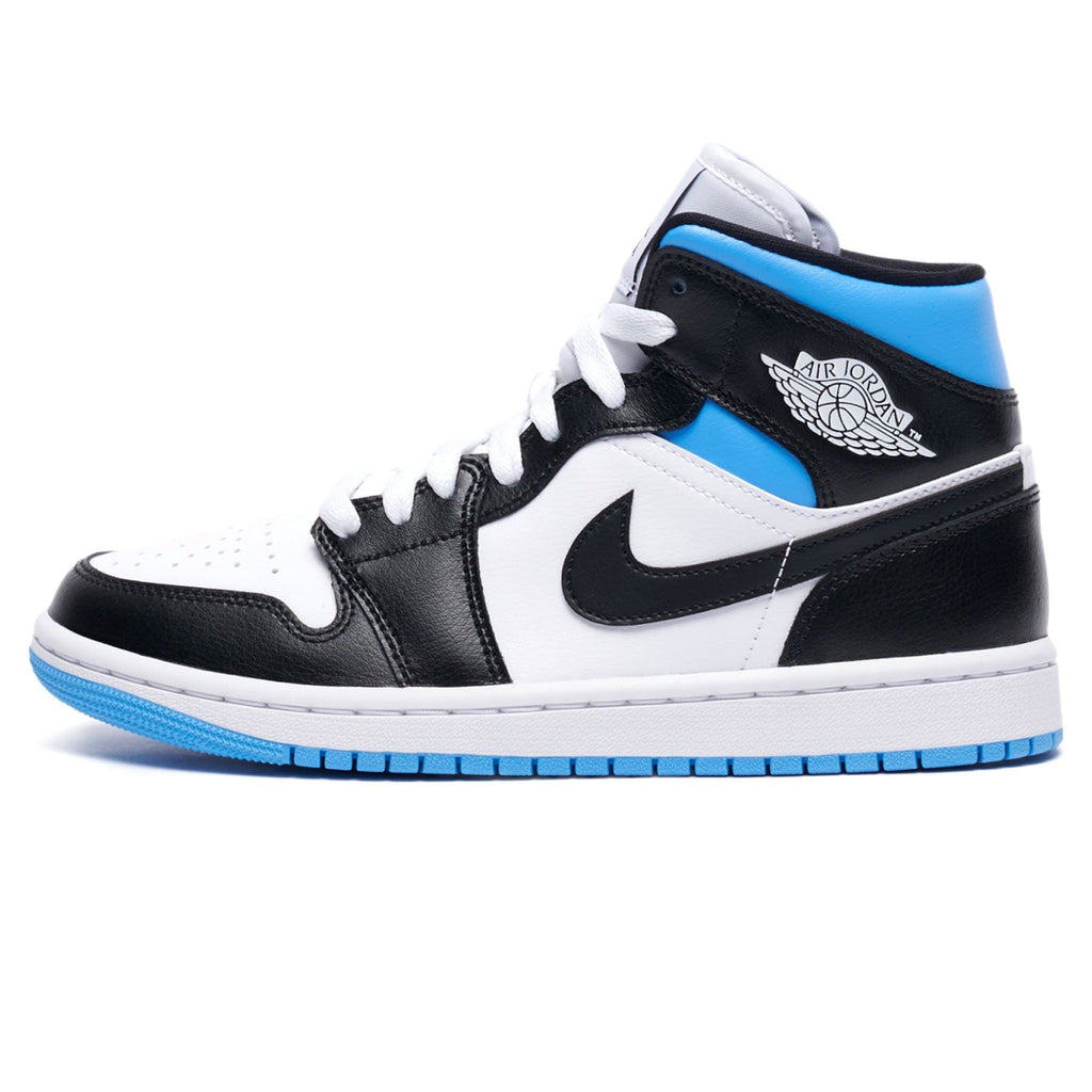 Air Jordan 1 Mid University Black White Womens Trainers