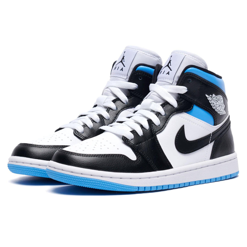Air Jordan 1 Mid University Black White Womens Trainers