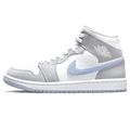 Air Jordan 1 Mid Wolf Grey Womens Trainers