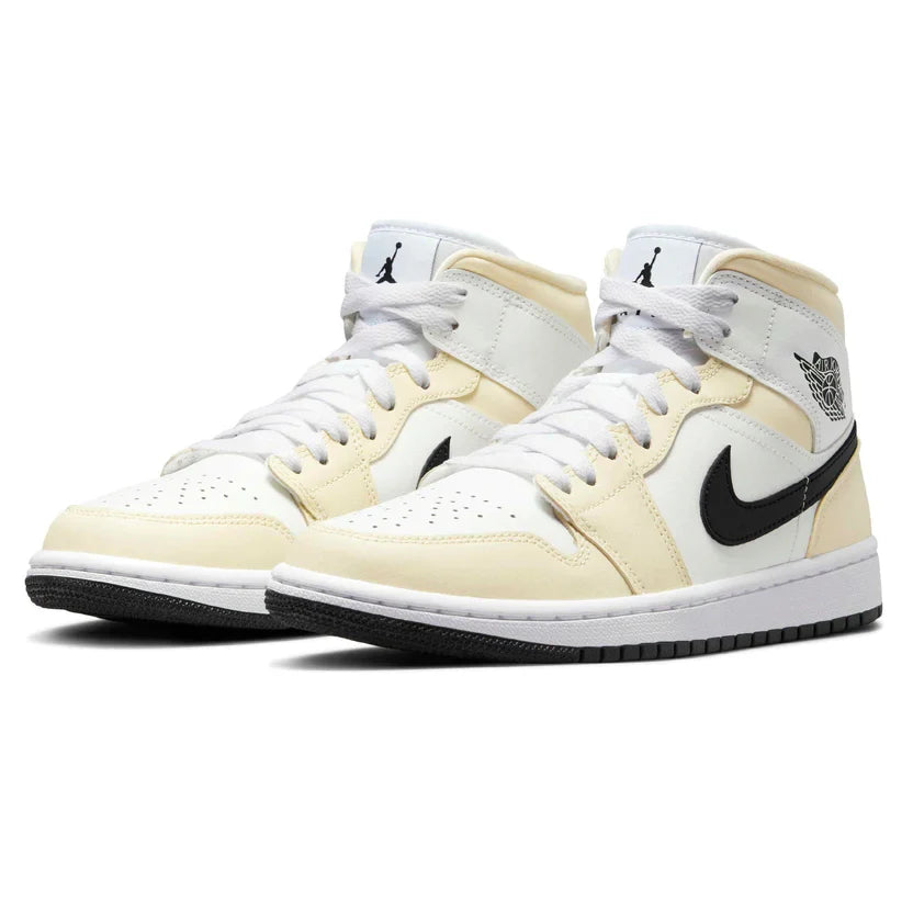 Air Jordan 1 Mid Coconut Milk Womens Trainers