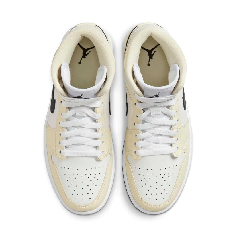 Air Jordan 1 Mid Coconut Milk Womens Trainers