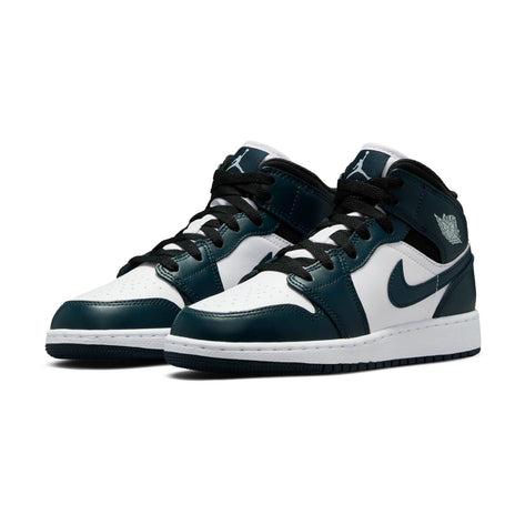 Air Jordan 1 Mid Dark Teal Trainers