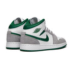 Air Jordan 1 Mid SE Pine Green Smoke Grey GS Trainers