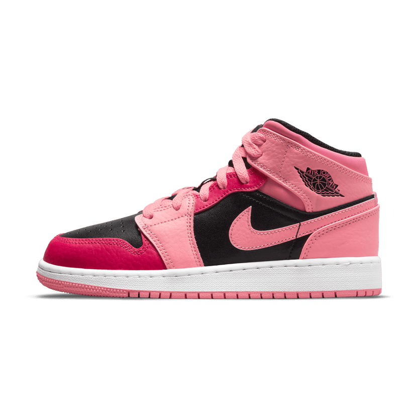 Air Jordan 1 Mid Coral Chalk GS Trainers