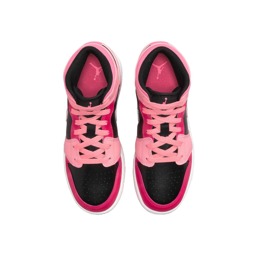 Air Jordan 1 Mid Coral Chalk GS Trainers