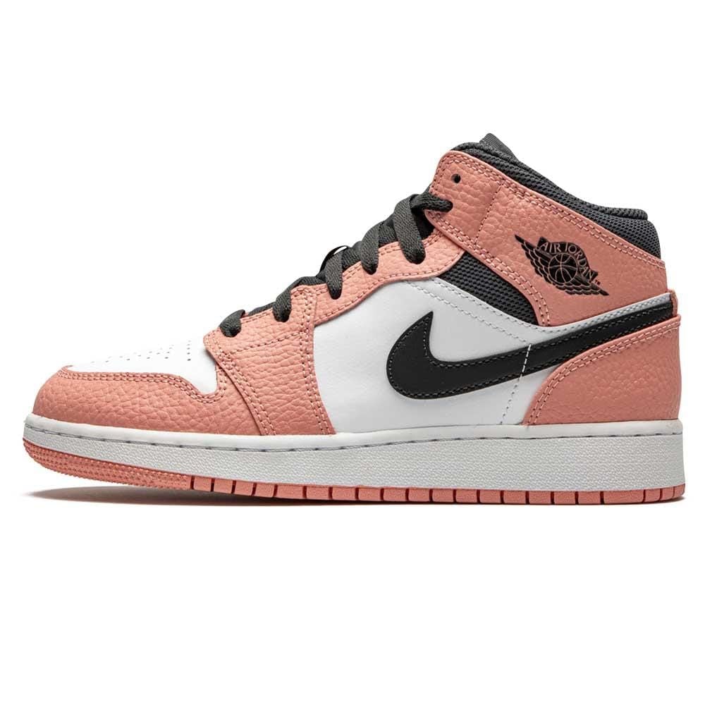 Air Jordan 1 Mid Pink Quartz GS Trainers