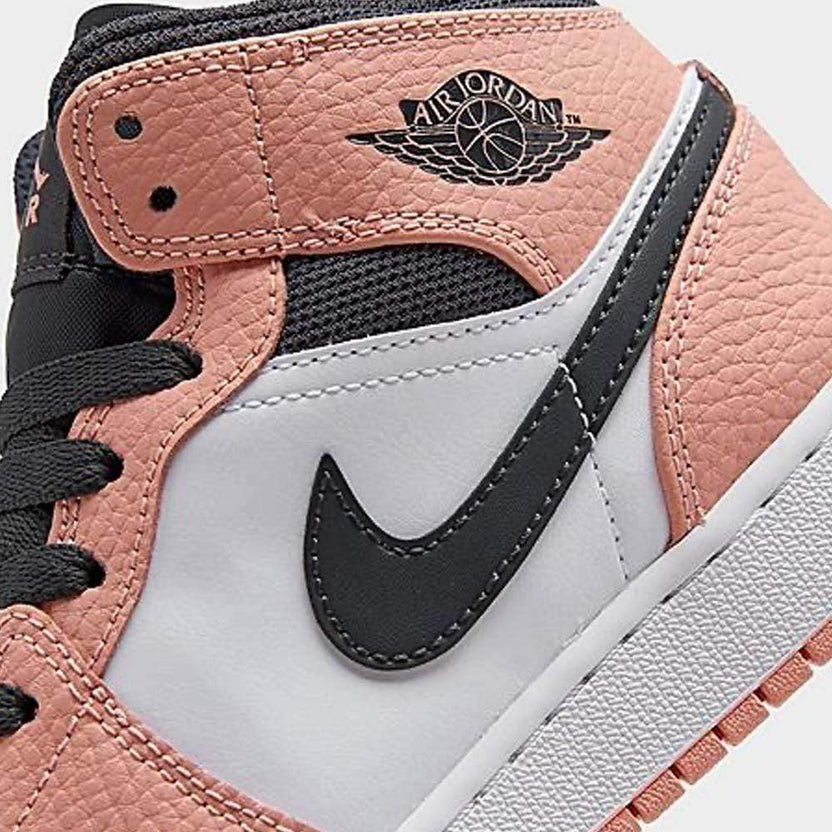 Air Jordan 1 Mid Pink Quartz GS Trainers