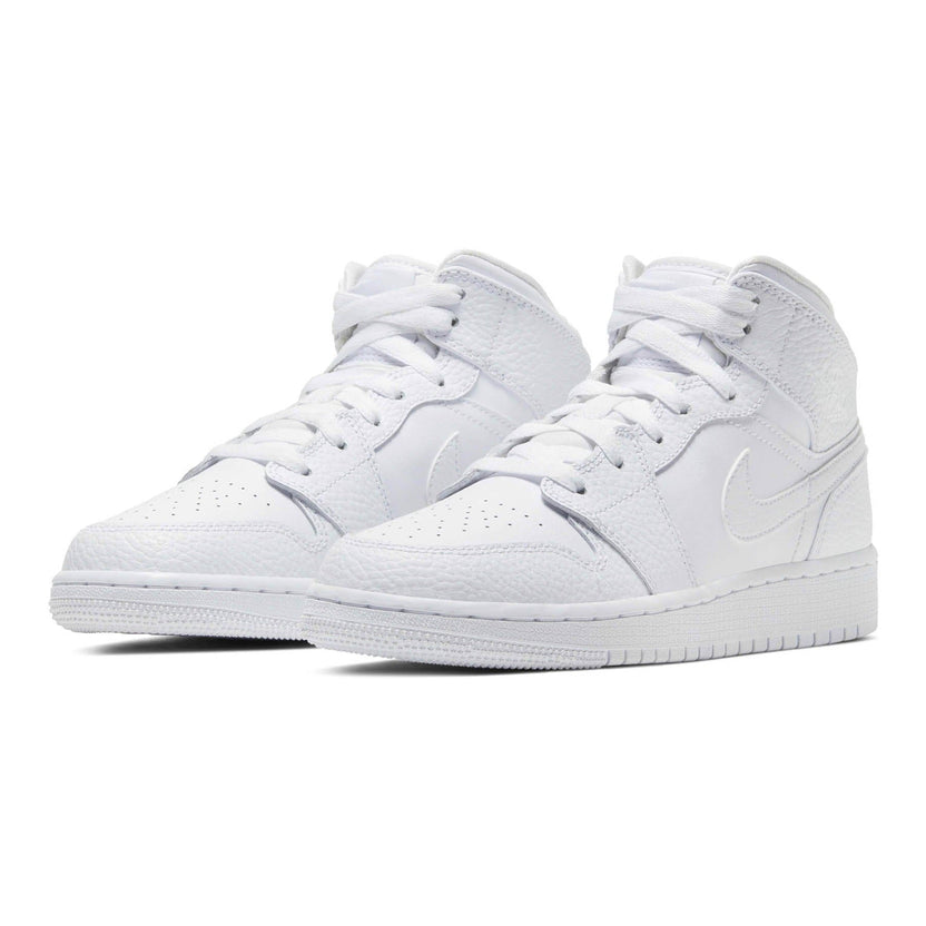 Air Jordan 1 Mid Triple White Trainers