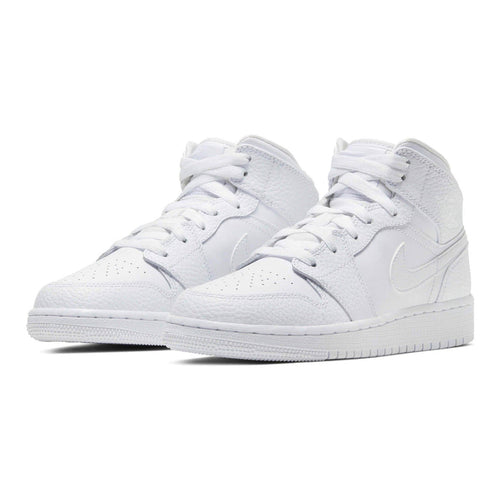 Air Jordan 1 Mid Triple White Trainers