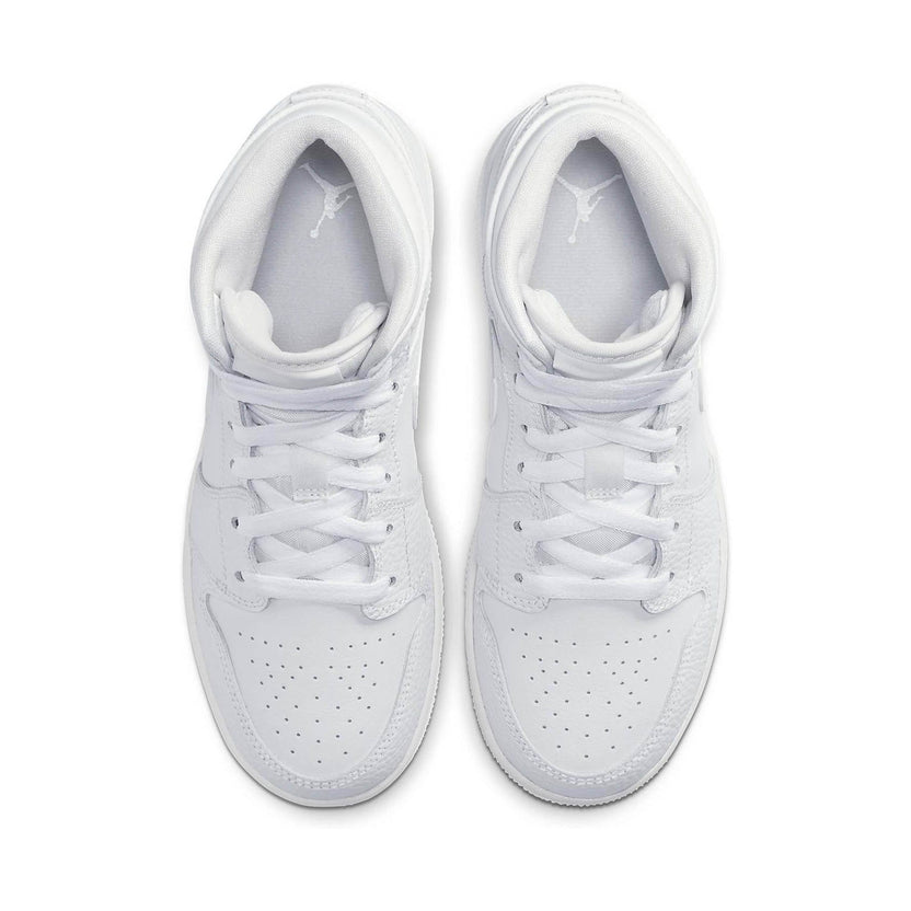Air Jordan 1 Mid Triple White Trainers