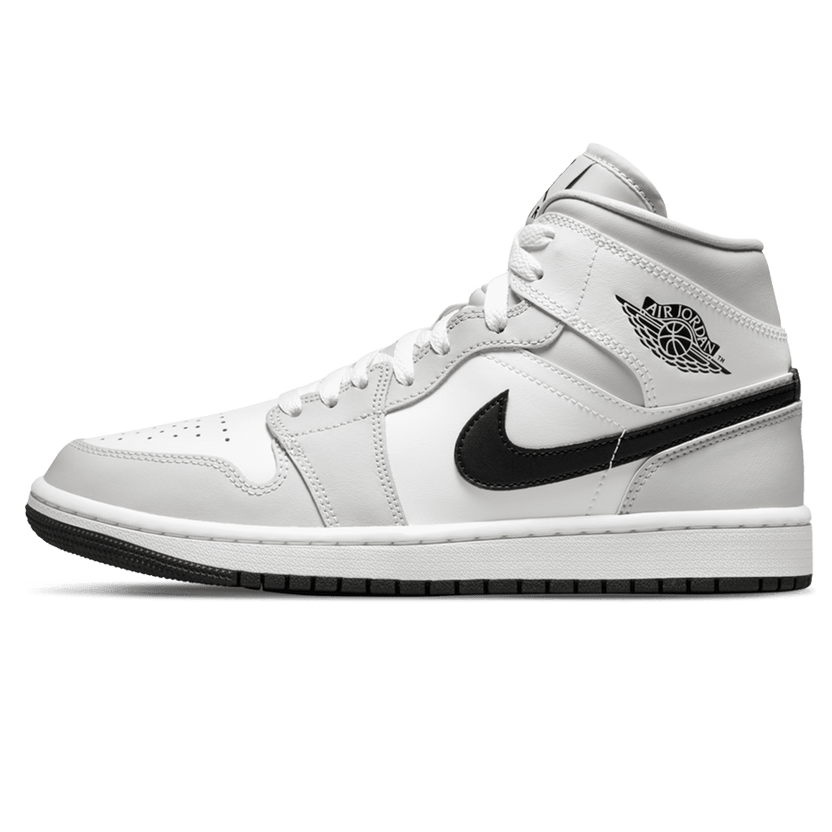 Air Jordan 1 Mid Light Smoke Grey Womens Trainers