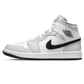 Air Jordan 1 Mid Light Smoke Grey Womens Trainers