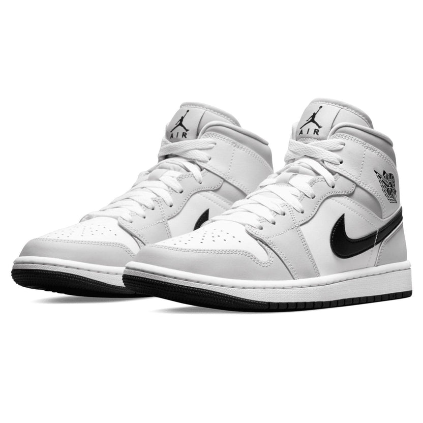 Air Jordan 1 Mid Light Smoke Grey Womens Trainers