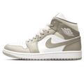 Air Jordan 1 Mid Linen Trainers