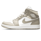 Air Jordan 1 Mid Linen Trainers