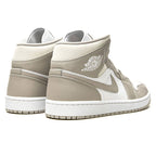 Air Jordan 1 Mid Linen Trainers