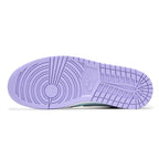 Air Jordan 1 Mid Purple Aqua Trainers