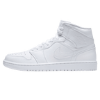 Air Jordan 1 Mid Triple White Trainers