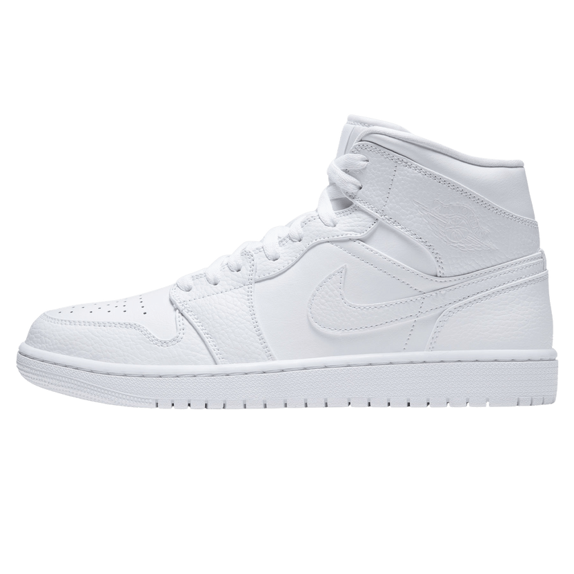 Air Jordan 1 Mid Triple White Trainers