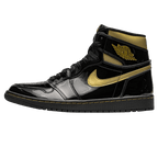 Air Jordan 1 Retro High Black Metallic Gold Trainers