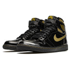 Air Jordan 1 Retro High Black Metallic Gold Trainers