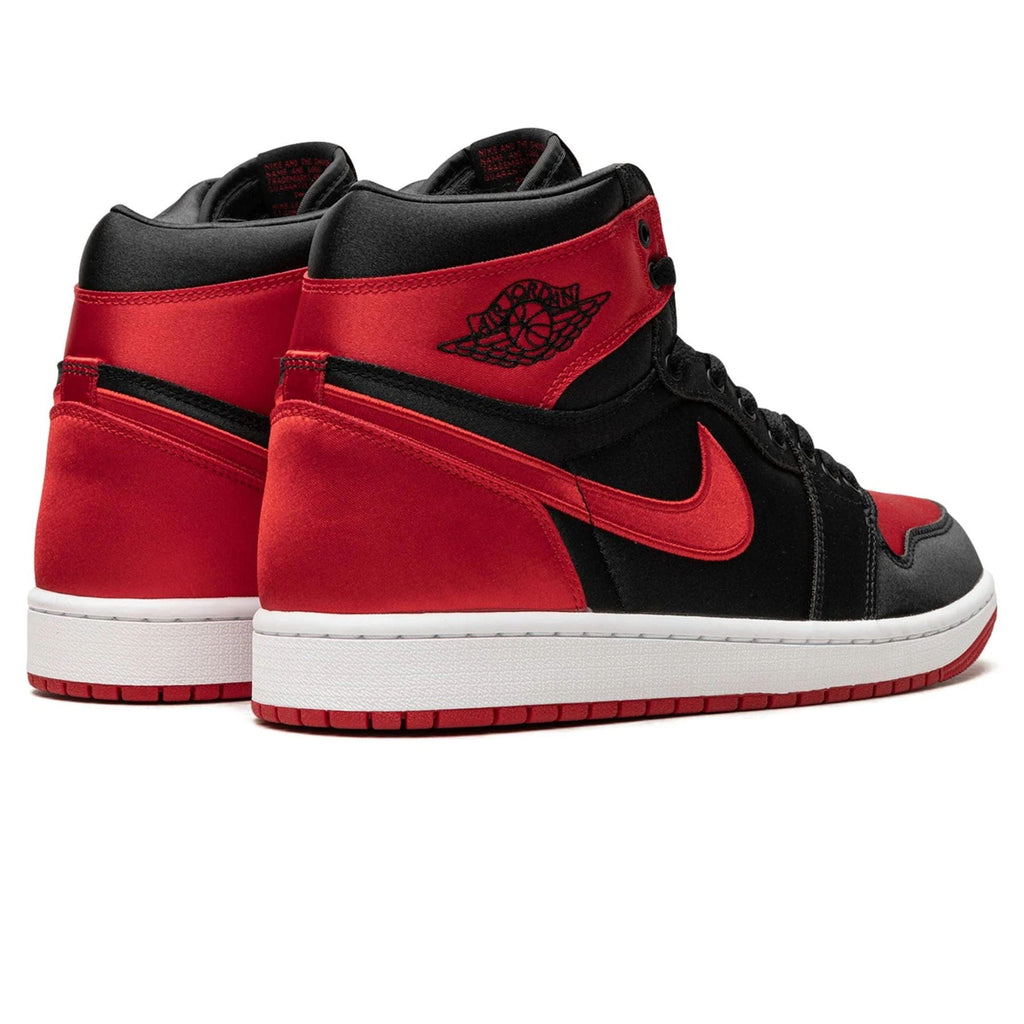 Air Jordan 1 High OG Womens Satin Bred 2023 trainers top view showing laces