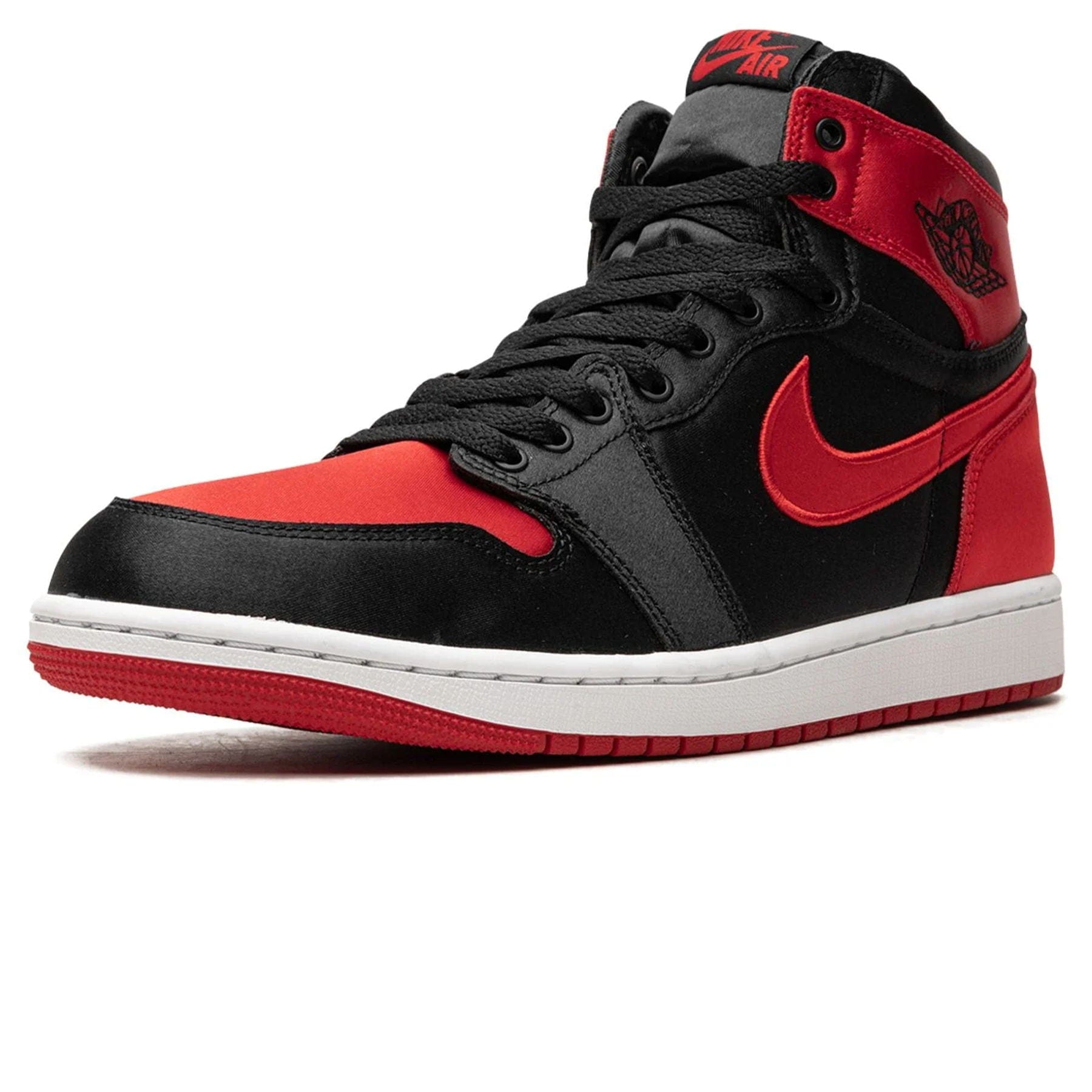 Air Jordan 1 High OG Womens Satin Bred 2023 trainers heel view