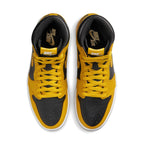 Air Jordan 1 High Retro OG Pollen trainers top view showing laces