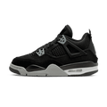 Air Jordan 4 Retro SE GS Black Canvas trainers main side profile