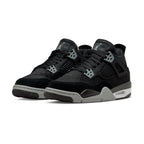 Air Jordan 4 Retro SE GS Black Canvas trainers alternate side view